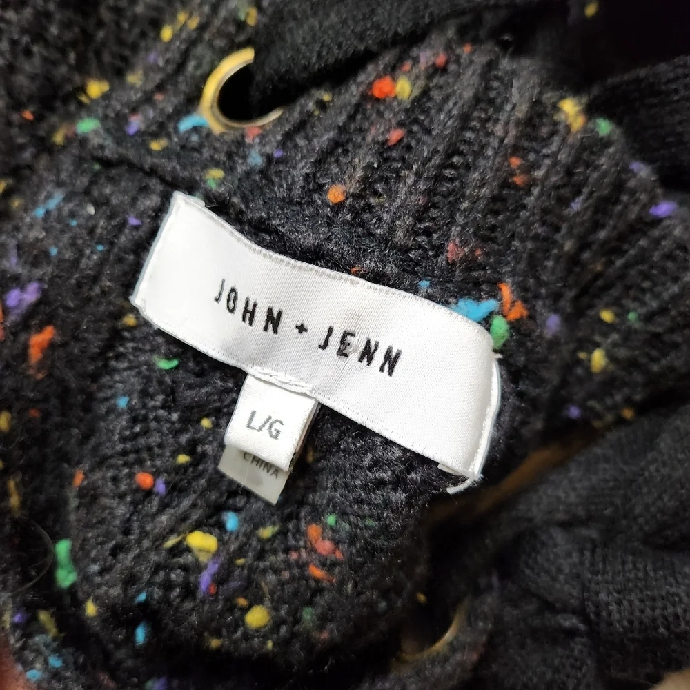 John + Jenn L Speckled Tie Back Sweater - Picture 9 of 13